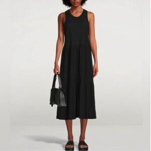 Nation LTD Los Angeles Minimalist Melissa Tiered Pima Cotton Dress Size M